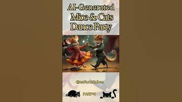 AI-Generated Mices & Cats Take Over the Dance Floor | PART 8 of 8 #cat #disney #nft #halloween #cute