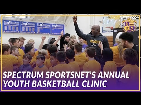 Lakers Community: Spectrum's Allie Clifton, Chris McGee & James Worthy Host Basketball Clinic