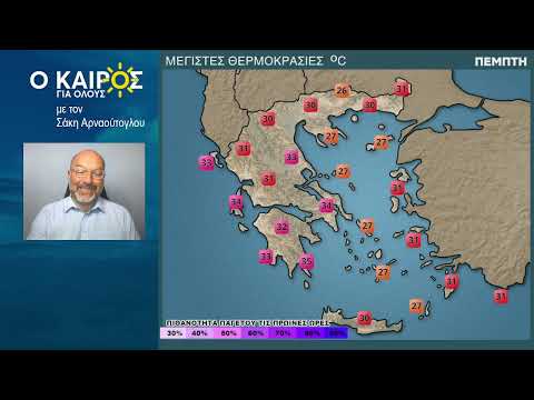 O KAIΡΟΣ ΕΩΣ ΤΑ ΜΕΣΑ ΤΗΣ ΕΒΔΟΜΑΔΑΣ