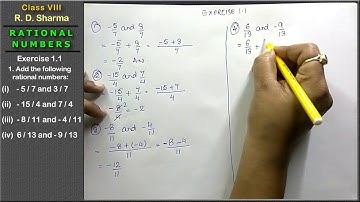 Rational Number | RD Sharma Class 8