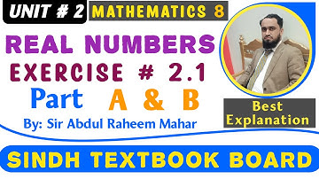 Exercise 2.1 Class 8th Maths || Part A & B || Sindh Textbook Board || Qualified World