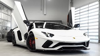 Overview of a 2018 Lamborghini Aventador S LP740-4 Coupè in Bianco Canopus!!! Overview of a 2018 Lamborghini Aventador S LP740-4 Coupè in Bianco Canopus!!!