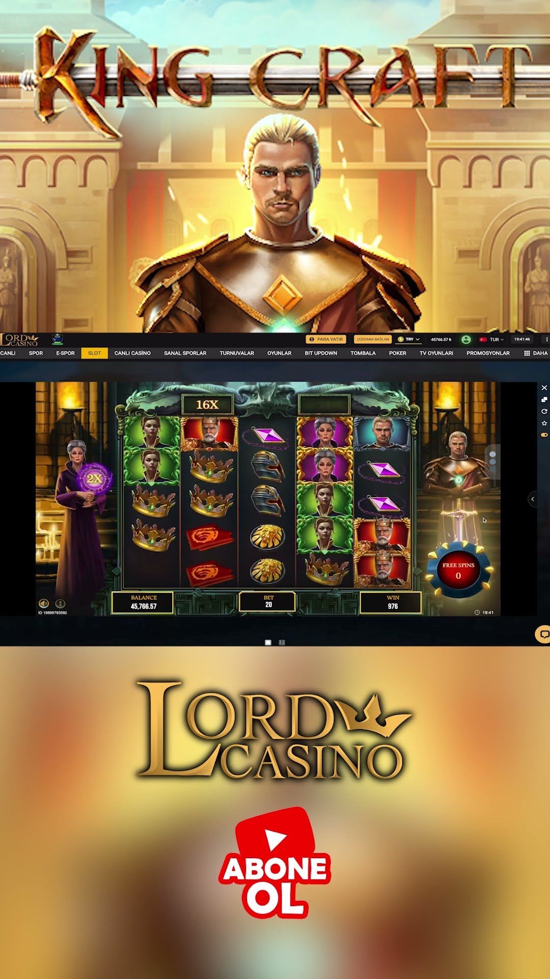 King Craft Oyun \u0130ncelemesi l Slot Oyunlar\u0131 l LordCasino #slots #shorts ...