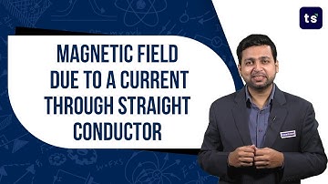 Magnetic field due to a current through straight conductor | physics |science | magnetic field