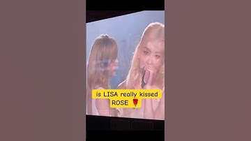 lisa kisses rose #lisa #rose #blackpink