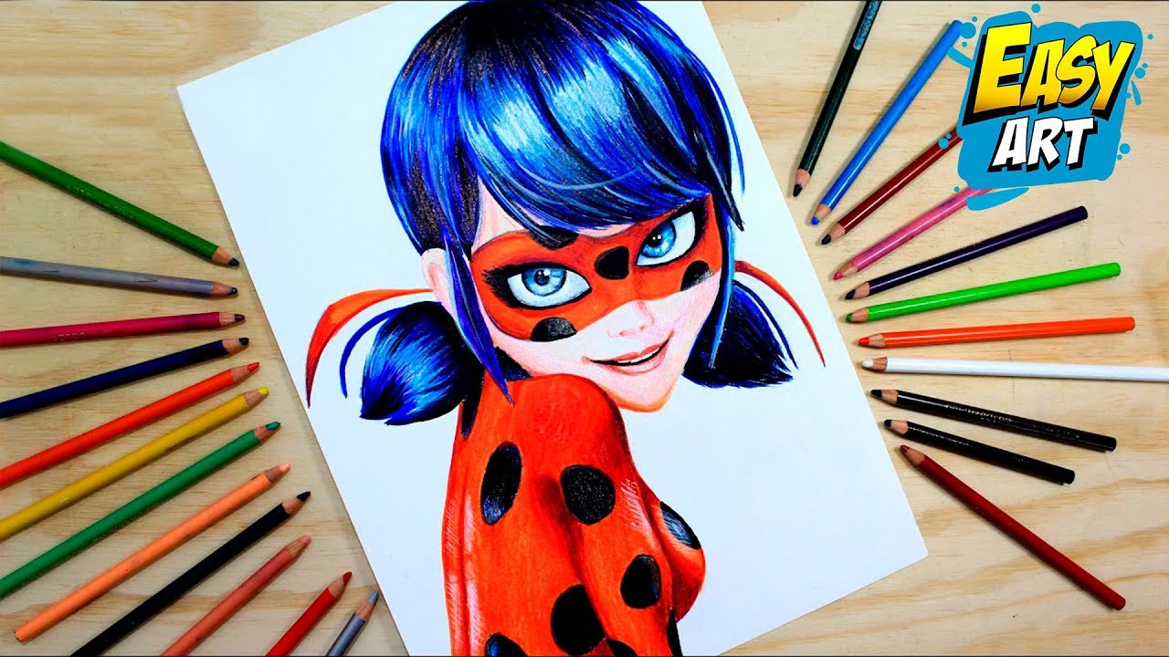 Miraculous Ladybug ⭐ coloring and drawing for Kids - Learn Colors