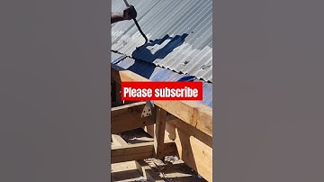 Removing nails to replace new roofsheets #roofing #roofsheet #viral
