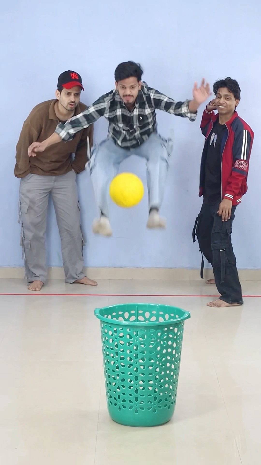 Put The Football Under The Basket? #shorts