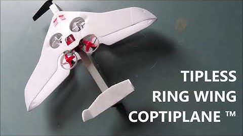 World novelty COPTIPLANE™ hybrid VTOL /horizontal cruise flight with fixed rotors & and annular wing