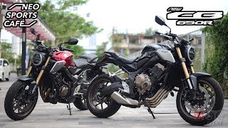 รีวิว Honda CB650R ไฟกลม 4 สูบเรียง คู่แฝด CBR650R ในร่าง Neo Sport Cafe