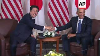 Obama and Abe hold talks