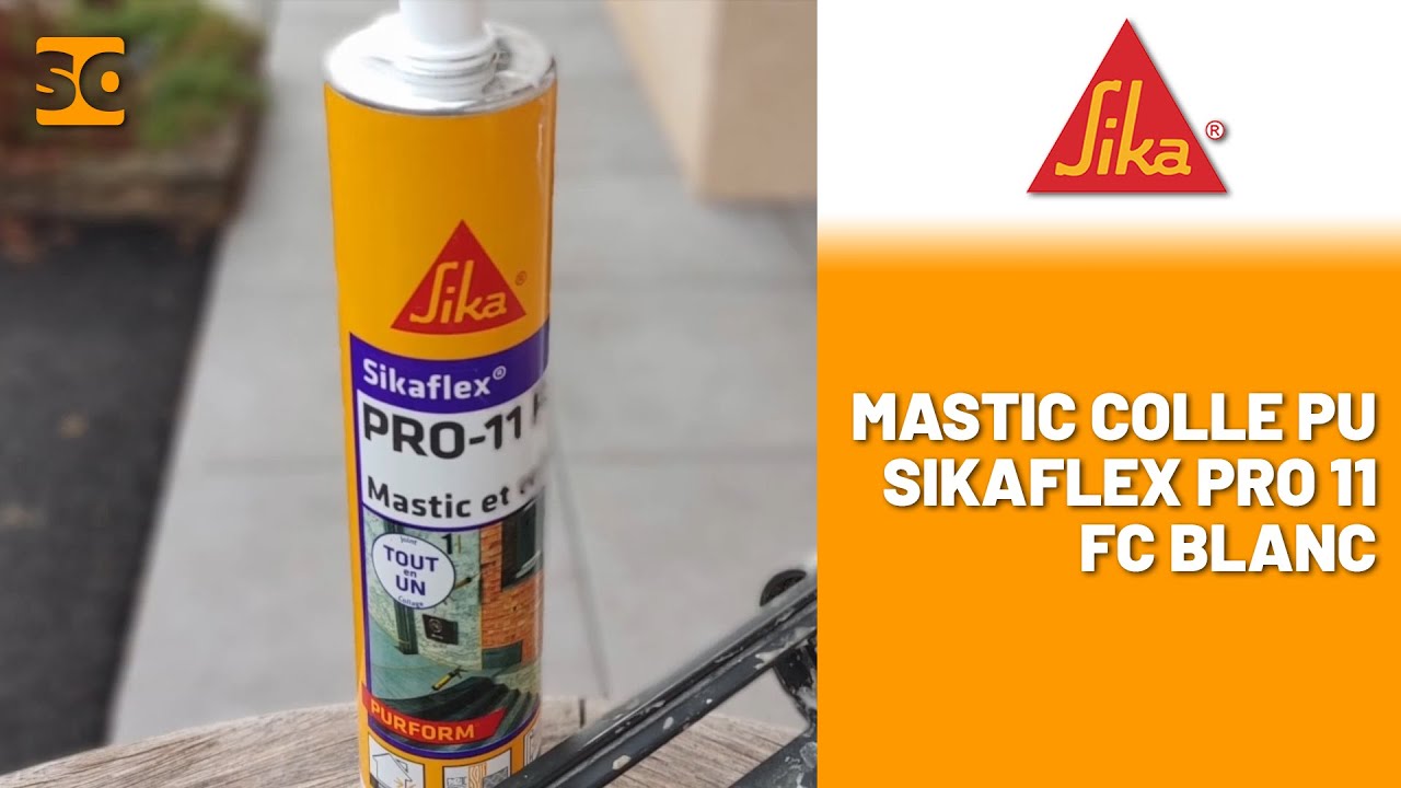 Mastic colle tout en un Sikaflex 11FC, Noir