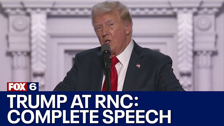RNC 2024: Donald Trump full speech | FOX6 News Milwaukee