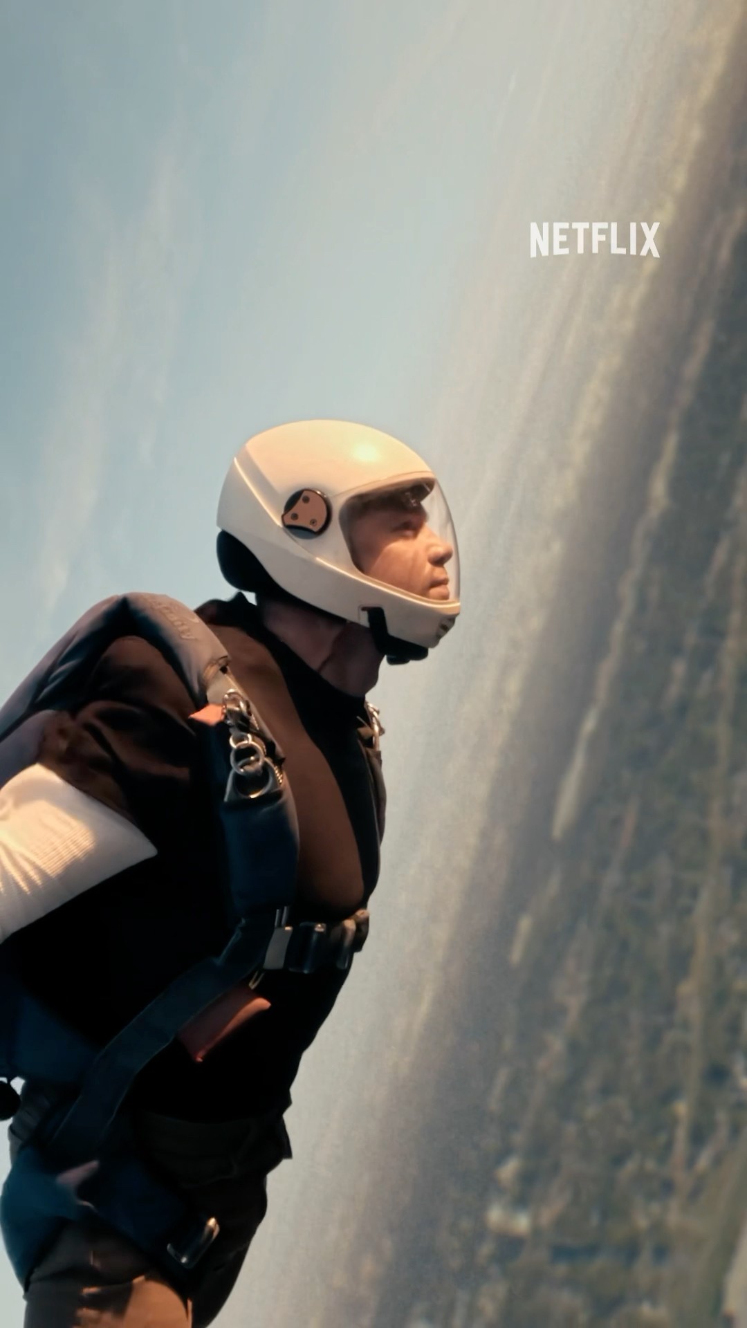 Gabe Basso’s epic stunt to deliver The Night Agent trailer