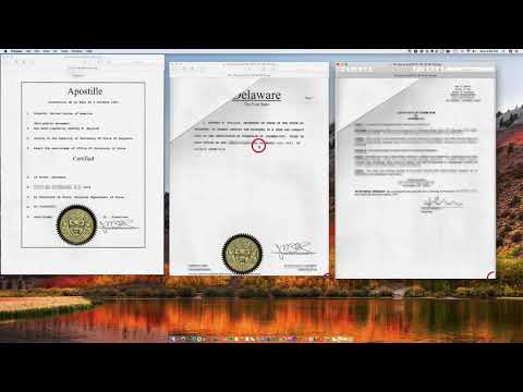 Comment Apostille un certificat de formation du Delaware