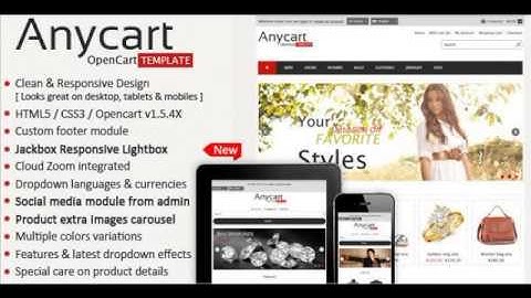 Preview Anycart - Elegant and responsive OpenCart theme
