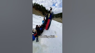 ✨sledding FAIL✨ #sledding #fail