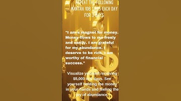 Manifest $5000 in 3 Days with Powerful Money Mantra! Money Mantra $5000 In 3 Days This Works!