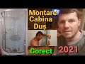 Cum se monteaza Cabina de Dus corect,cabina dus cu palmieri