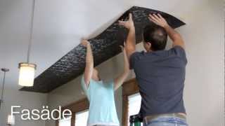 Ceiling Panel Installation-Fasade Glue Up Ceiling Tiles