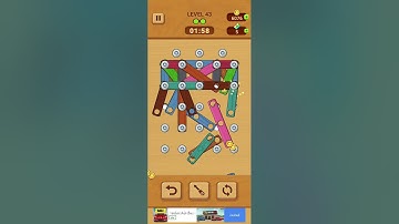 Hard Level 43 WoodleScrew Puzzle🥵 #puzzle #famgaming #gameture #puzzlesolving #gameplay #gaming