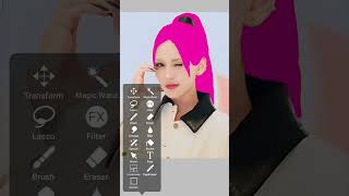 tried soft pink hair on somi 💗 #jeonsomi #kpop #shorts screenshot 3