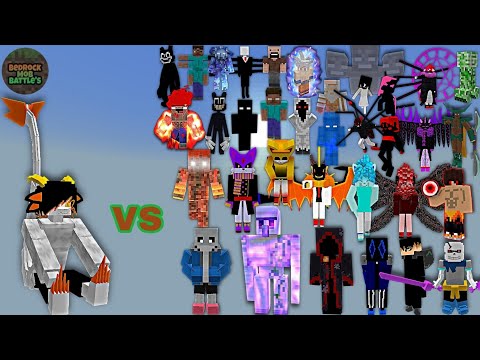 Xaak vs Random Op Broken Bosses | Minecraft Bedrock | MobBattle | Part 2
