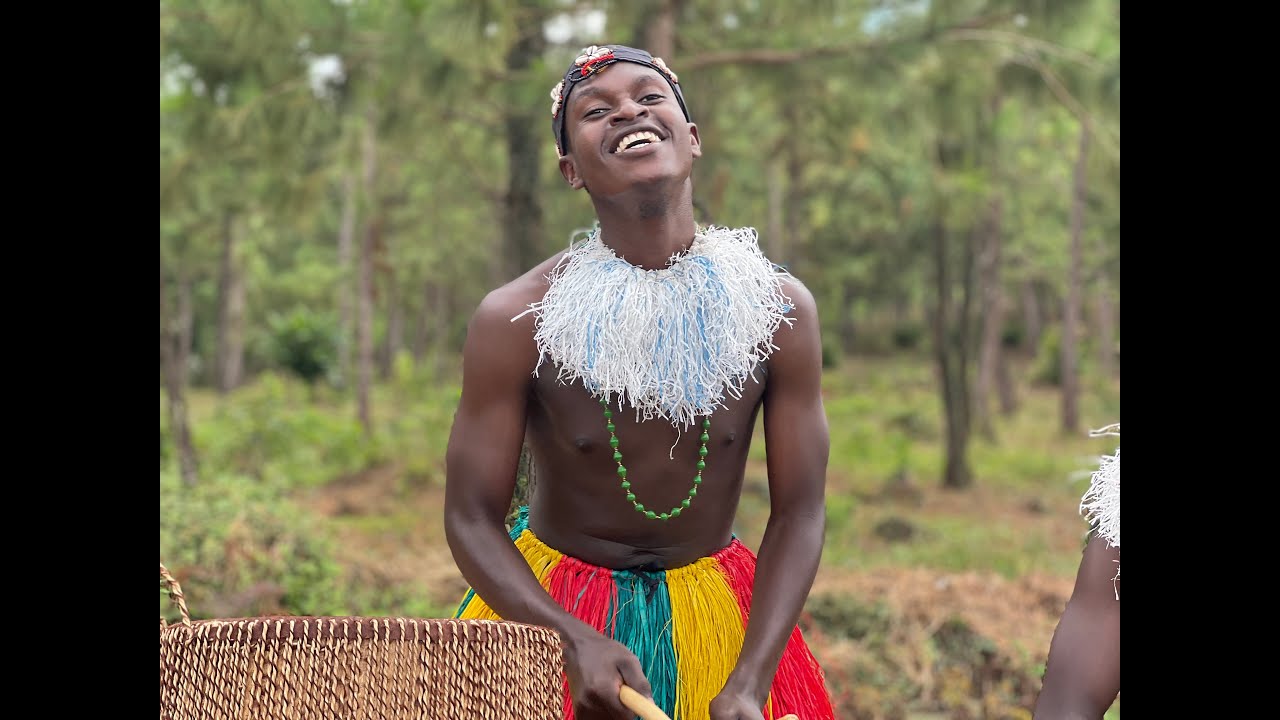 Talking Drums African Drummers From Uganda Drum Engoma and Djembe