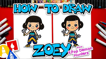 How To Draw Zoey From KPop Demon Hunters