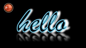 NEON Text Animation. POWERPOINT Text Effect Tutorial || 4 ||