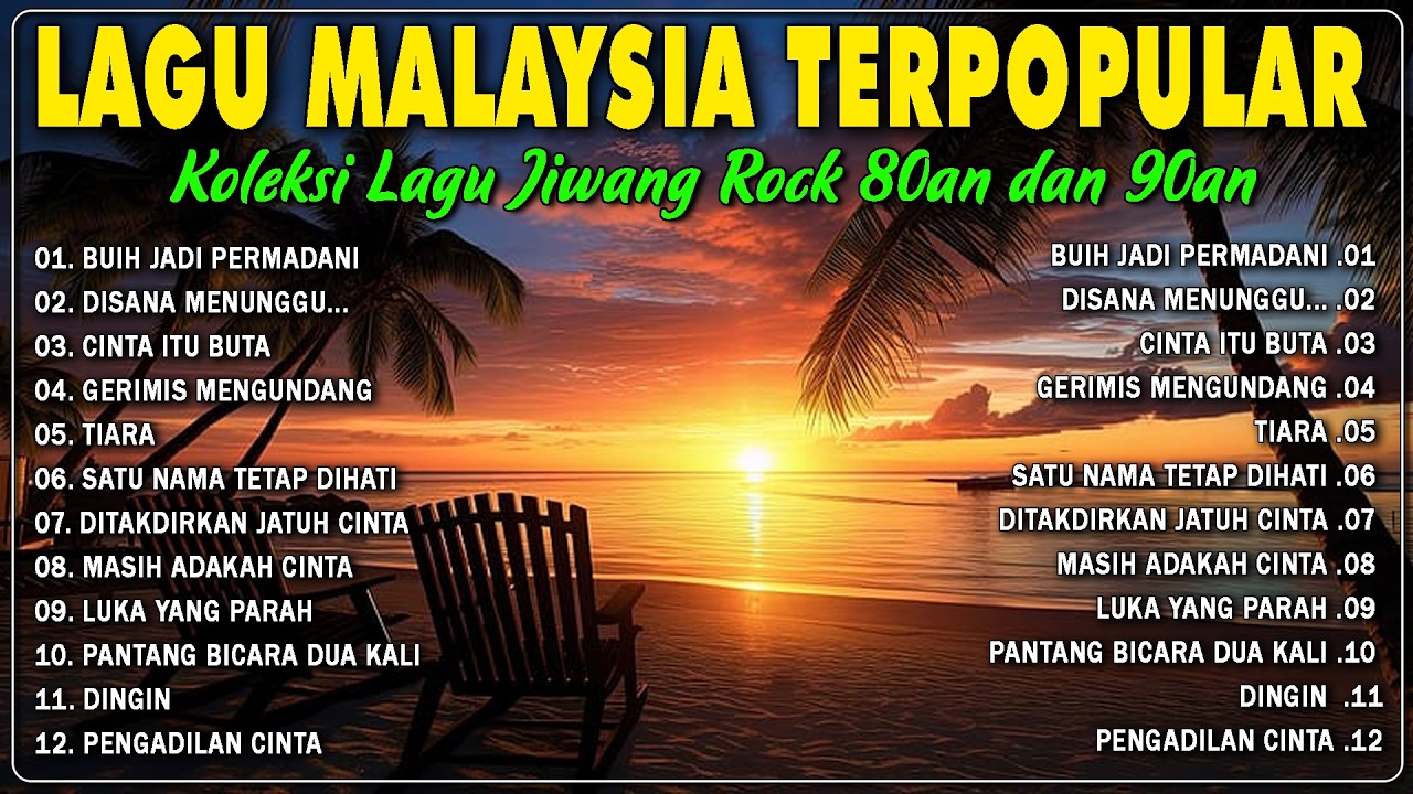 Tanpa Iklan Lagu Malaysia Lama Populer 2025 Lagu Malaysia 90an Full Album🎼