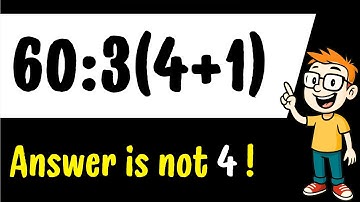 60 ÷ 3(4+1) | The Internet Can’t Agree on This Answer! 🤯