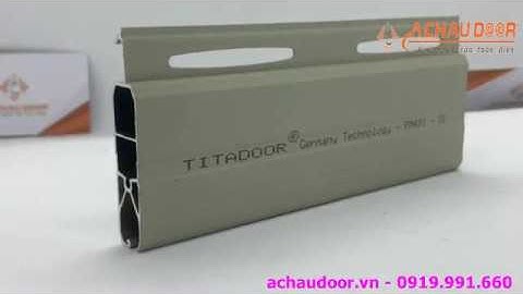 Mẫu cửa cuốn công nghệ đức Titadoor PM 491 khe thoáng - Á Châu Door