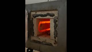 Forging damascus hammer from bearing steel balls