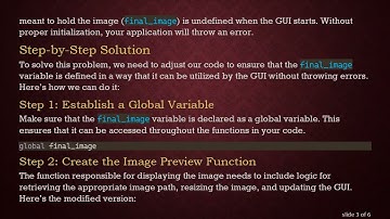 How to Properly Define an Image Object in Tkinter with SQLite