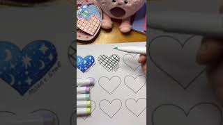 Easy Pattern Tutorial - Stained Glass #colorwithme #coloringtutorial #ohuhumarkers