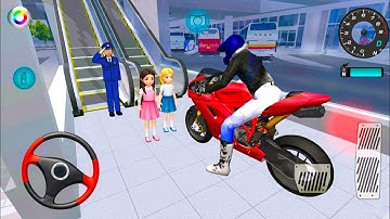 Exploring the Express Bus Terminal on a NewBike - 3D Driving Class 2025 gameplay Shokher Racing