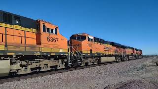 Very Fast EB BNSF Domestic Intermodal/Port Stack Train In Daggett Ca! #bigbossrailfanner