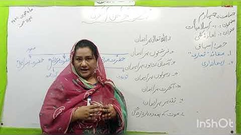 Metropolitan School June Session 1 Class 4 Islamiat Lesson