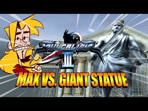 MAX VS. GIANT DANCING STATUE - Hardest Difficulty: Soul Calibur 3 Mission Mode