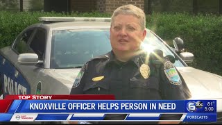 Knoxville officer's good deed caught on camera