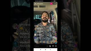 Hindustani bhau calls carry minati live on instagram