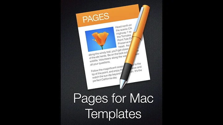 Pages for Mac: Templates