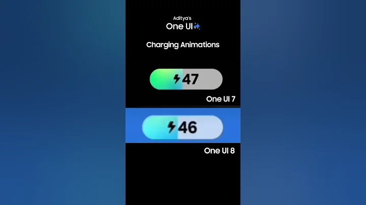 One UI 7 vs One UI 8 Charging Animations | #adityasoneui #samsung #oneui7 #oneui8 #android #galaxyai