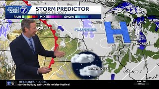 A few flurries tonight in Omaha