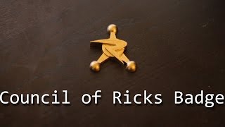 Friday print - Council of Ricks badge