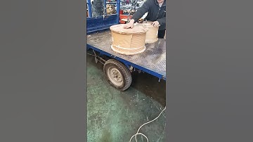 Preparing for winding HV coil#powertransformer #powersupply #factory