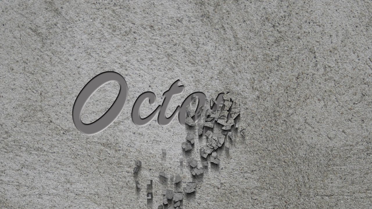 Create a carved wall logo and text in after effects - 13