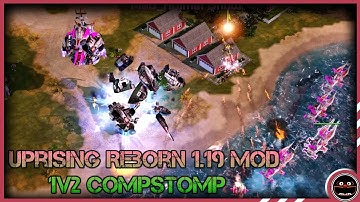 C&C Red Alert 3 Uprising Reborn 1.19 Mod 1v2 Compstomp Soviet Union v Empire of the Rising Sun (4K)
