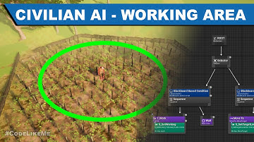 Civilian AI - Working Area - UE4 Tutorials #343